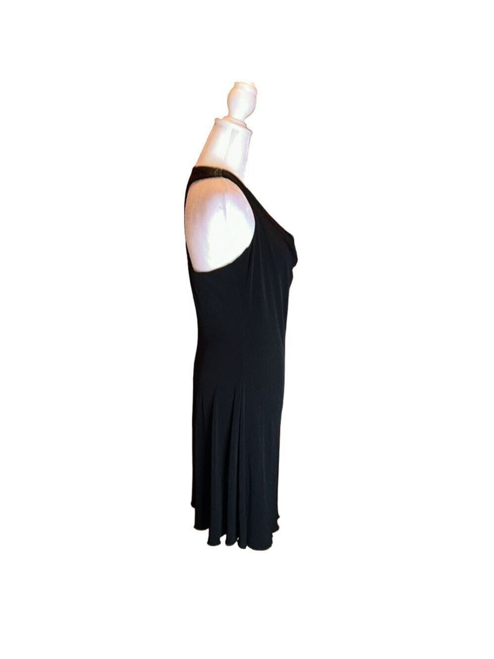B*WEAR by BYER CALIFORNIA Sexy Black Dress w/ Drape Neck & Bling Back Size M - Picture 7 of 10